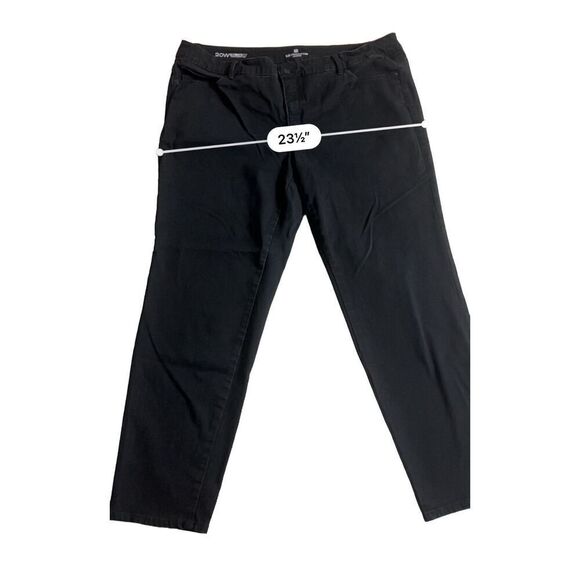 Liz Claiborne Ultimate Curby Fit black denim jeans  size 20W - Picture 3 of 6